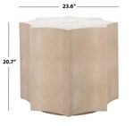 Napa Faux Shagreen End Table Dimensions: 23.6" W x 23.6" D x 20.7" H