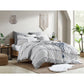 Ellard Grey/White/Black Standard Cotton 5 Piece Comforter Set (King)