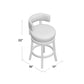 Pisani 25" Swivel Counter Stool