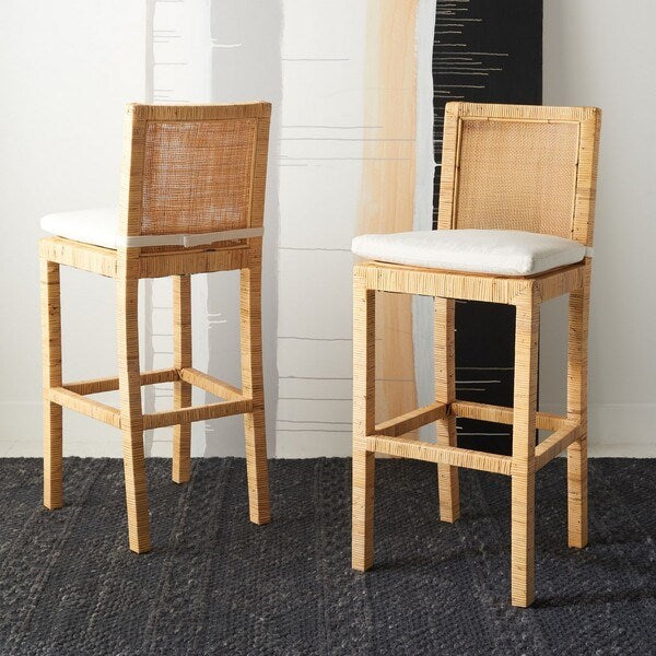 Mariah Solid Wood 29.53" Bar Stool (1 Set)